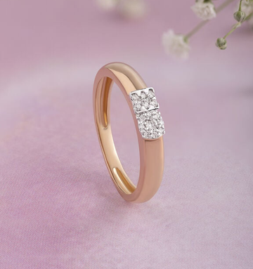 Gold Diamond Forever Ring