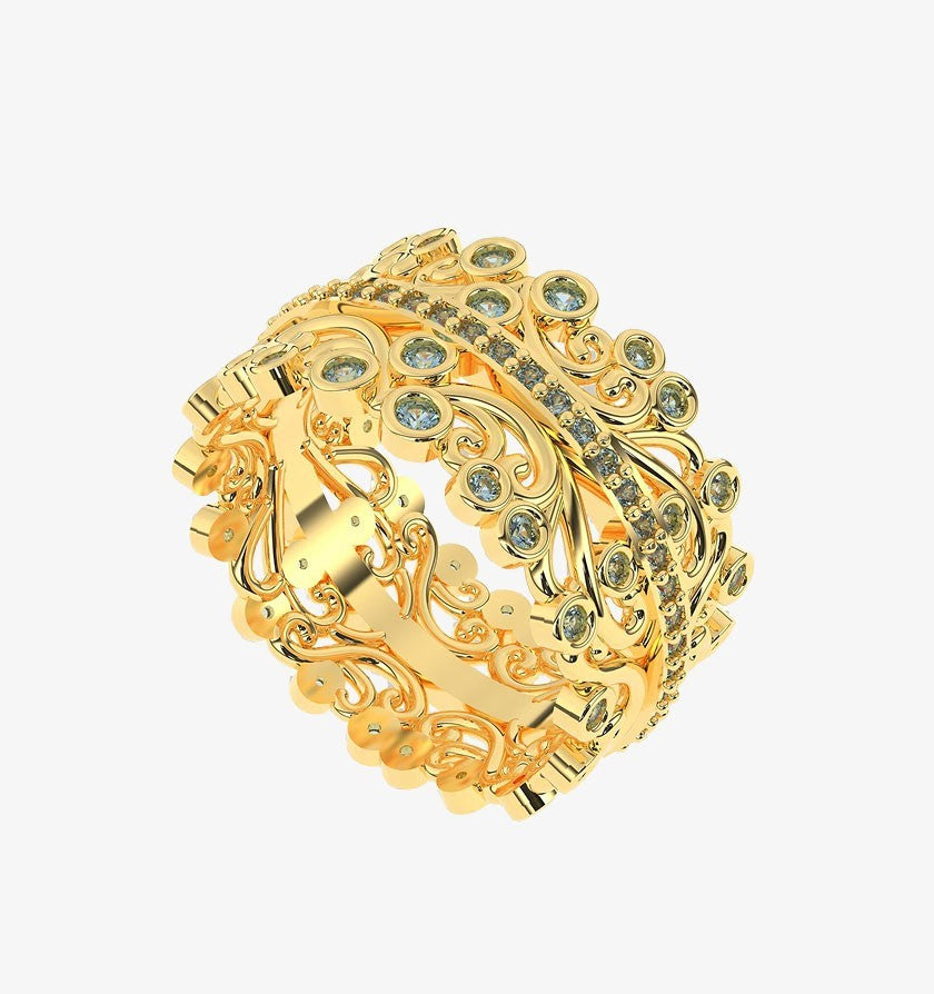 14k Gold Parker Ring