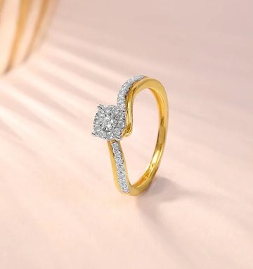 Gold Diamond Forever Ring