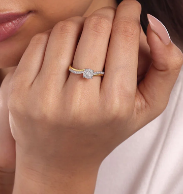 Gold Diamond Forever Ring