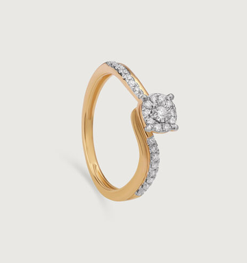 Gold Diamond Forever Ring